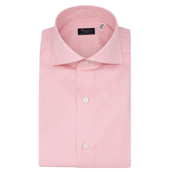 Finamore 1925 Other - FINAMORE 1925 CLASSIC FIT NAPOLI SHIRT IN PINK COTTON TWILL REG $490 *AUTHENTIC